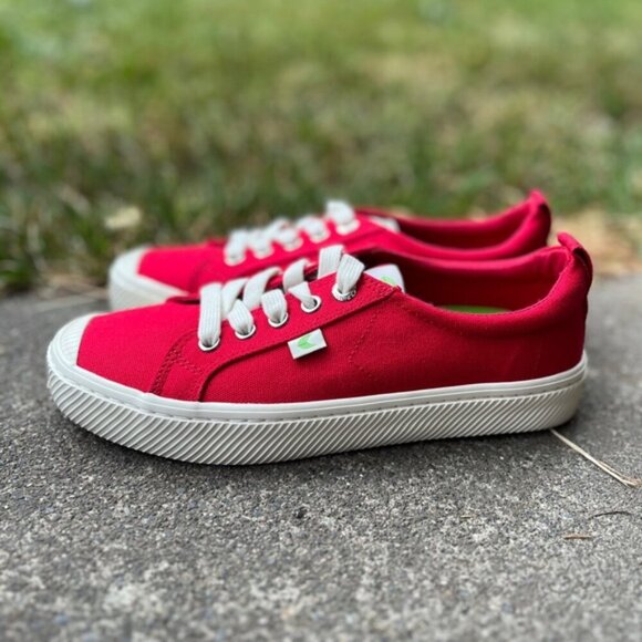 CARIUMA OCA Low Red Canvas Sneaker Sz 7.5 - Picture 2 of 9